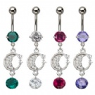 Wholesale new dangle navel rings piercing jewelry