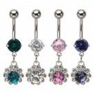 Wholesale 2013 dangle navel rings piercing jewelry
