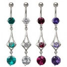 Wholesale latest dangle navel rings piercing