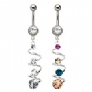 Wholesale beautiful dangle navel rings piercing