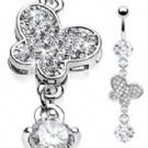 Wholesale latest design dangle navel rings jewelry
