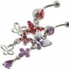 wholesale fashion dangle navel rings