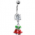 wholesale small bell dangle navel rings