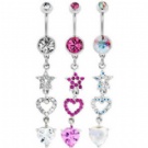 wholesale new fashion dangle navel rings