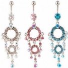 wholesale new dangle navel rings jewelry
