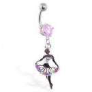 wholesale new ballet dancer dangle navel rings