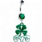 wholesale new style lucky dangle navel rings