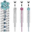 wholesale flower dangle belly navel chain