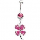wholesale 2013 new clover fancy belly navel rings
