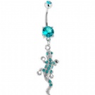 wholesale hot lizard dangle belly navel rings