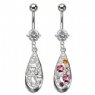 wholesale professional dangle belly navel rings