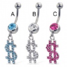 wholesale latest letter dangle belly navel rings