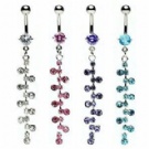 wholesale hot hot leaf dangle navel body jewelry