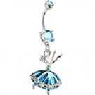 wholesale ballet dancer dangle navel body jewelry