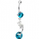 wholesale fashion dolphin dangle navel jewelry