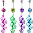 wholesale crazy cone dangle navel piercing rings