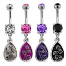wholesale crazy enamal dangle navel piercing rings
