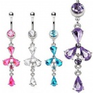 wholesa unique design dangle navel rings