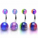 wholesale fashion acrylic belly rings