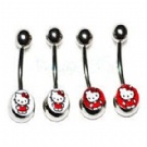 wholesale hot logo surgical belly bars