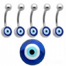 wholesale popular eye logo navel bars