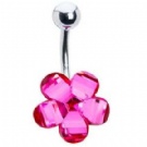 wholesale 2013 fashion flower navel bar