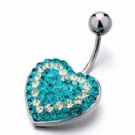 wholesale 2013 fashion heart navel bar