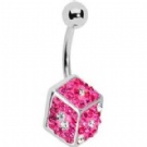 wholesale 2013 fashion dice navel bar