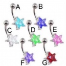 wholesale 2013 fashion star navel bars