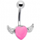 wholesale cute angel navel bar