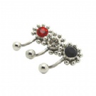 wholesale cute flower navel bars