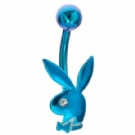wholesale plated blue playboy navel bar
