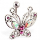 wholesale sexy butterfly navel bar