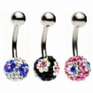 wholesale crystal navel bars