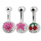wholesale double picture navel bars