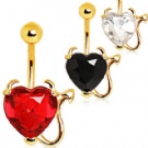 wholesale high quality heart navel bars