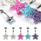 wholesale star navel belly rings