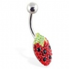 wholesale new strawberry navel belly rings