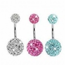 wholesale crystal navel ring body jewelry