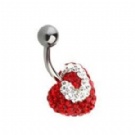 wholesale heart belly button navel rings
