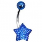 wholesale star belly button navel rings