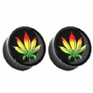 wholesale rasta acrylic ear plug jewelry