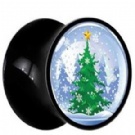 wholesale christmas trees acrylic ear plug jewelry