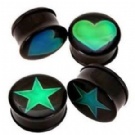 wholesale star acrylic ear plug jewelry