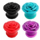 wholesale acrylic flower body jewelry ear plugs