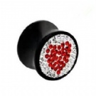 wholesale saddly heart crystal ear plugs