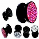 wholesale beautiful crystal ear plugs