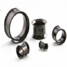 wholesale double black steel ear flesh