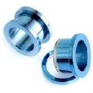 wholesale plated blue ear plug flesh tunnels