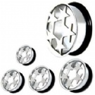 Wholesale star ear plug tunnel earrings
